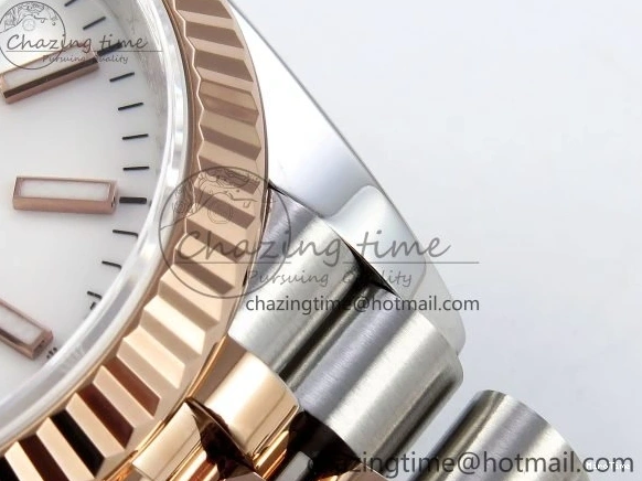 MiroTime 1222 DateJust 36 126231 APF 1:1 Best Edition 904L Steel White Sitck Dial on SS RG Jubilee Bracelet VR OnTrend 1589